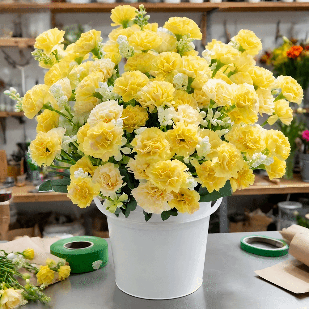 Bonsai Garden Table - 5 vorken 15 hoofden Kunstbloemen Kleine