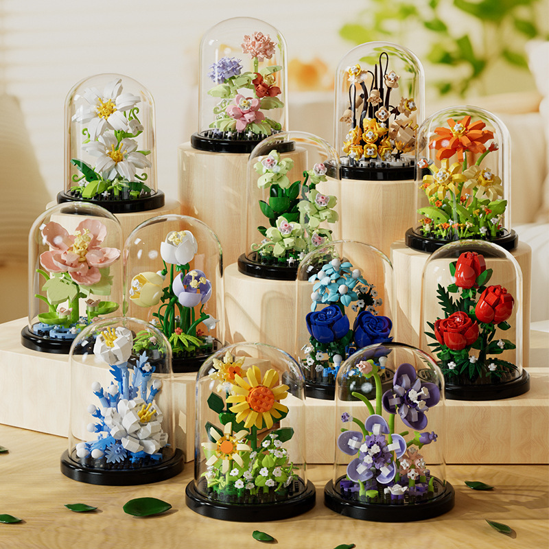 Bonsai Garden Lego - Bloemboeket Bonsai Bouwstenen Kunstmatige Plastic Plant