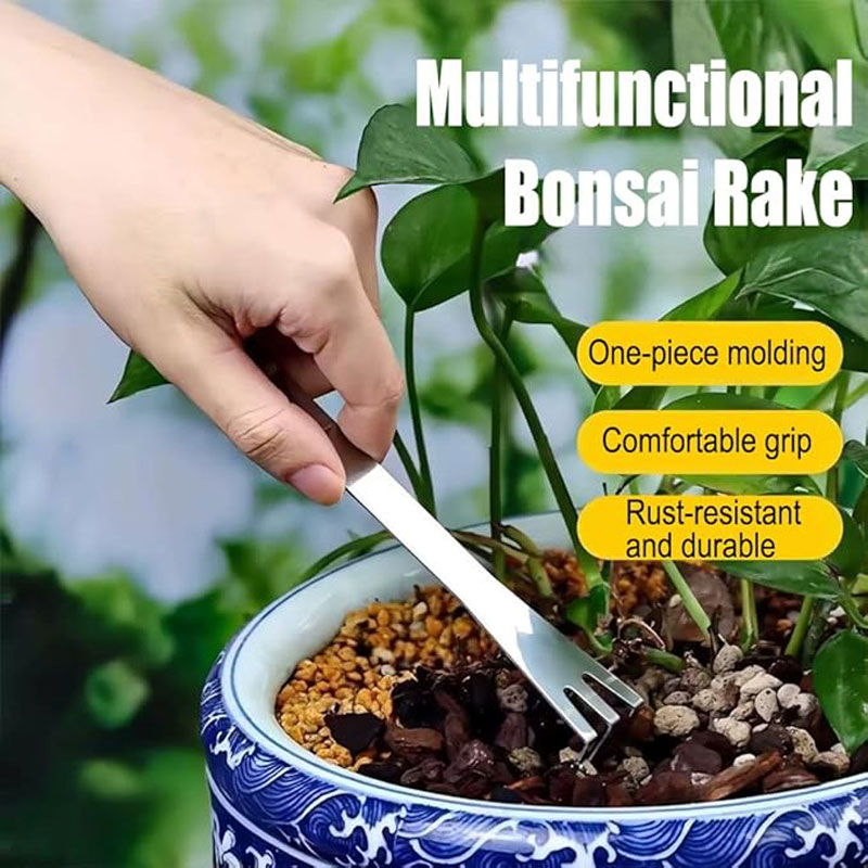 Roestvrijstalen Wortelhark Han - Bonsai Garden Rake recensie en prijs