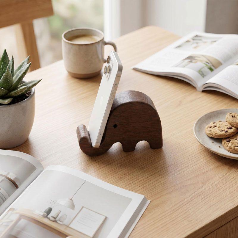 Eenvoudige telefoonstandaard v - Display Stand Wood recensie en prijs