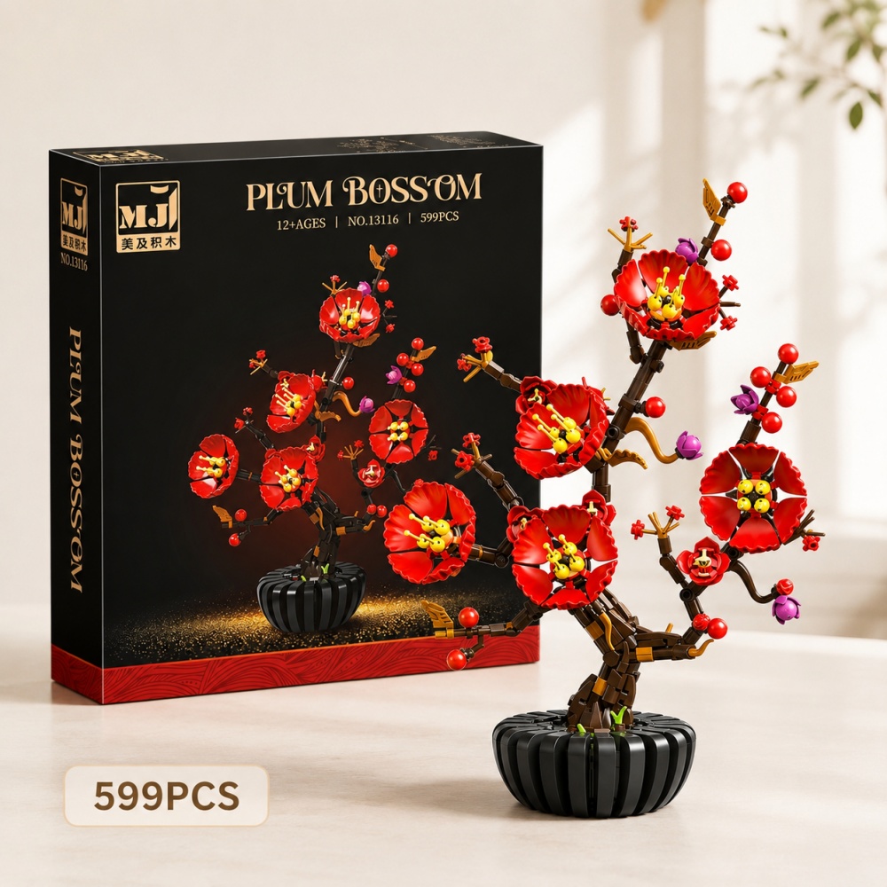 Pruimenbloesem Bonsai bouwsten - Bonsai Garden Lego recensie en prijs