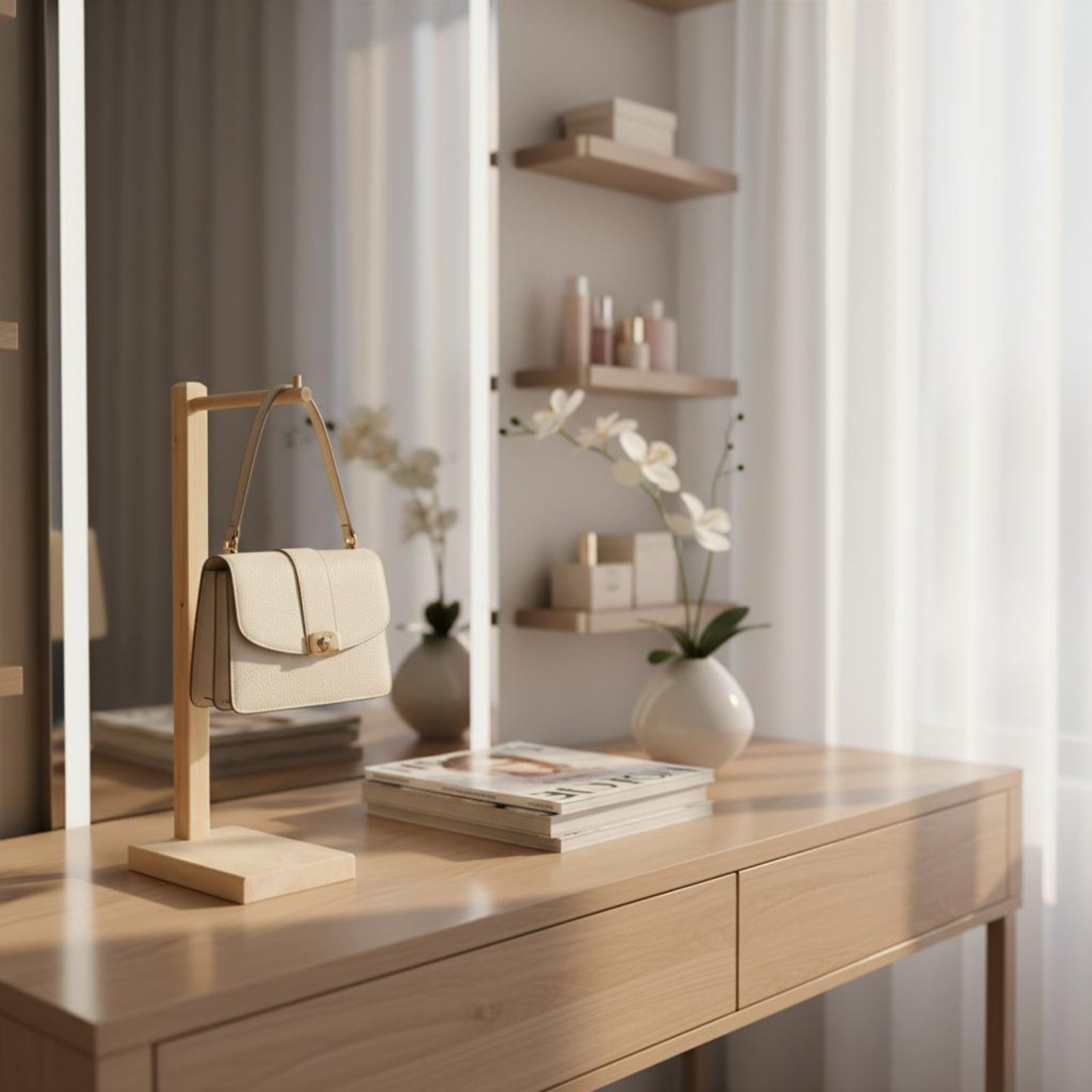 Tasstandaard van puur hout Ste - Display Stand Wood recensie en prijs